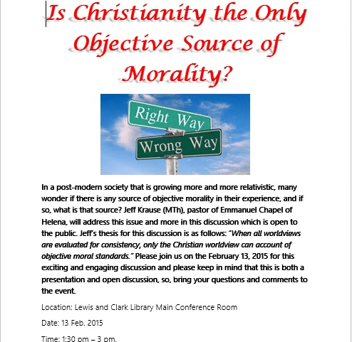 Objective Morality